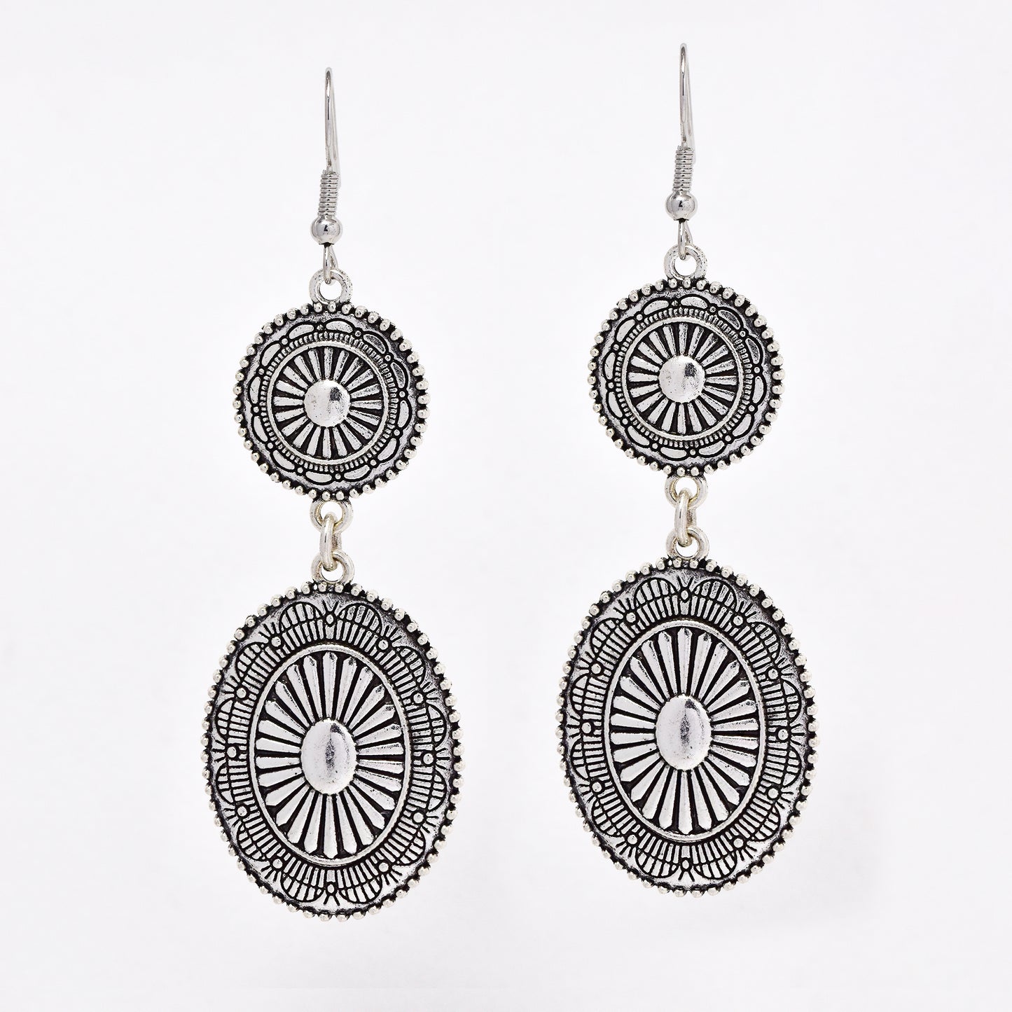 YE6714 - Fashion 77mm vintage pattern drop earring