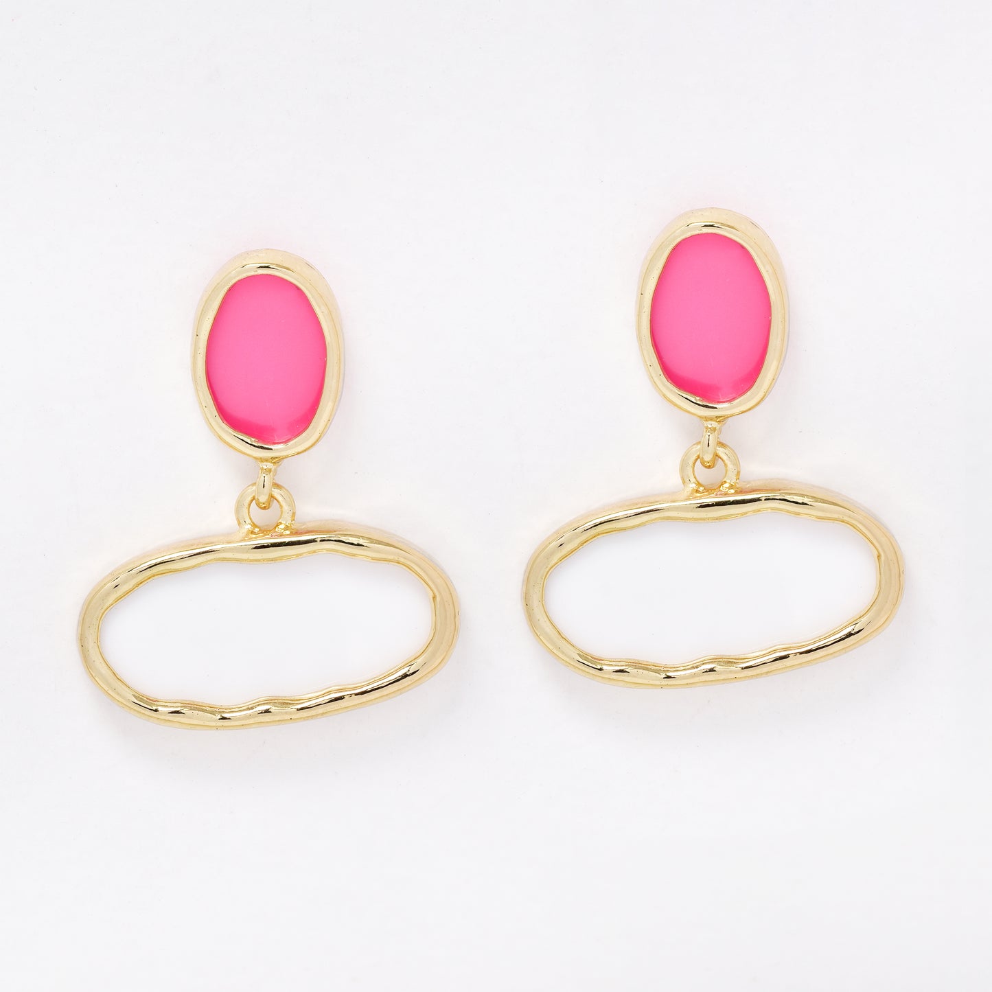YE6742 - Fashion two tone drop studs