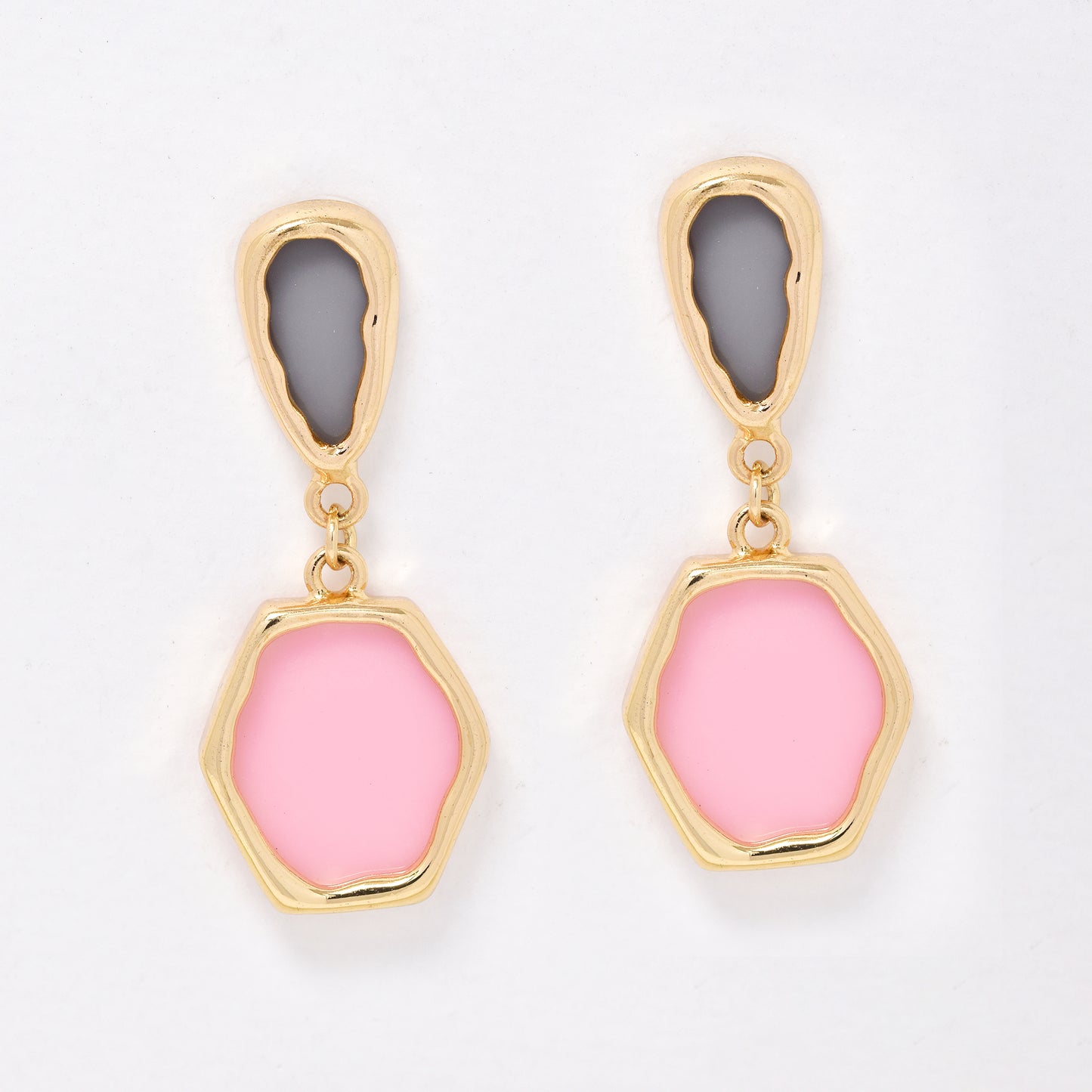 YE6743 - Fashion two tone drop studs