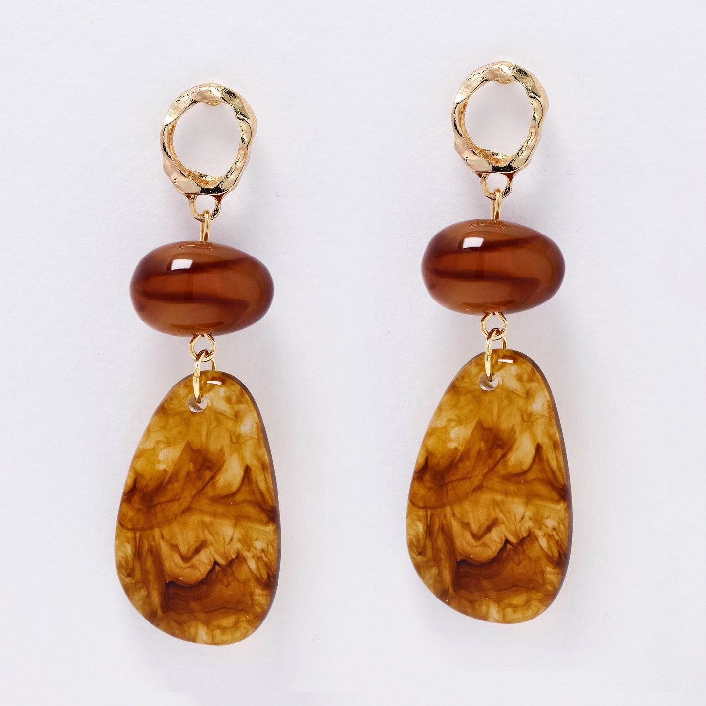 YE7668 - Resin drop stud earring