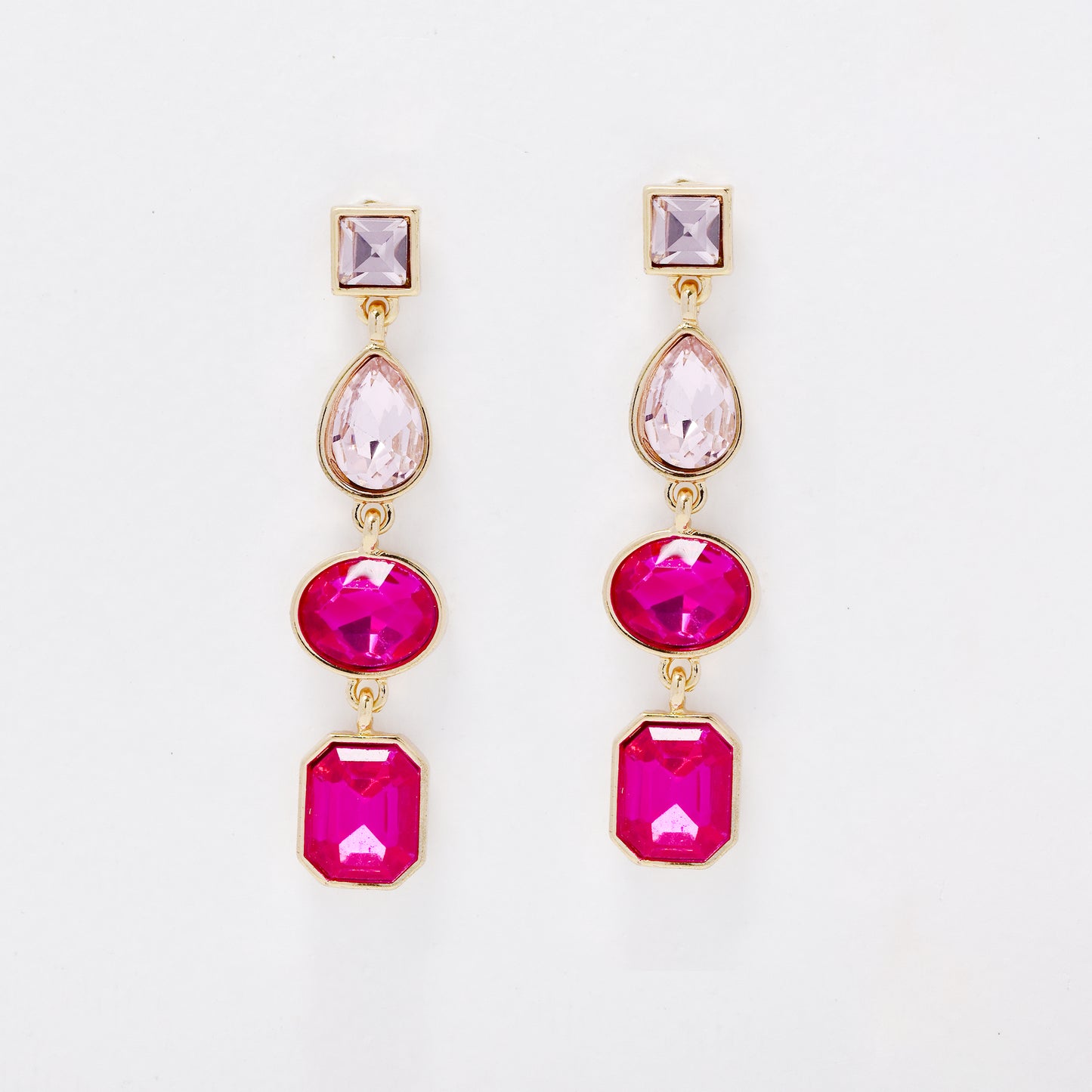YE7714 - Crystal drop stud earring