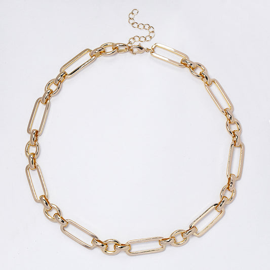 Fashion Rectangle and circle link chain