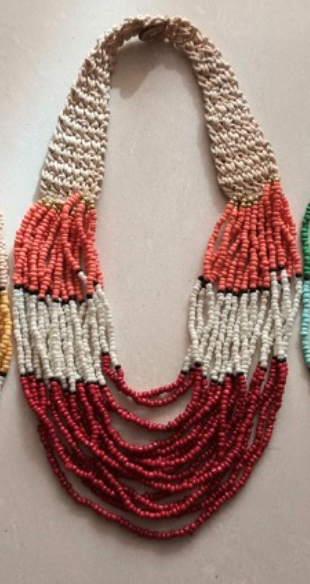 Fashion statement seed bead necklace - YN5102