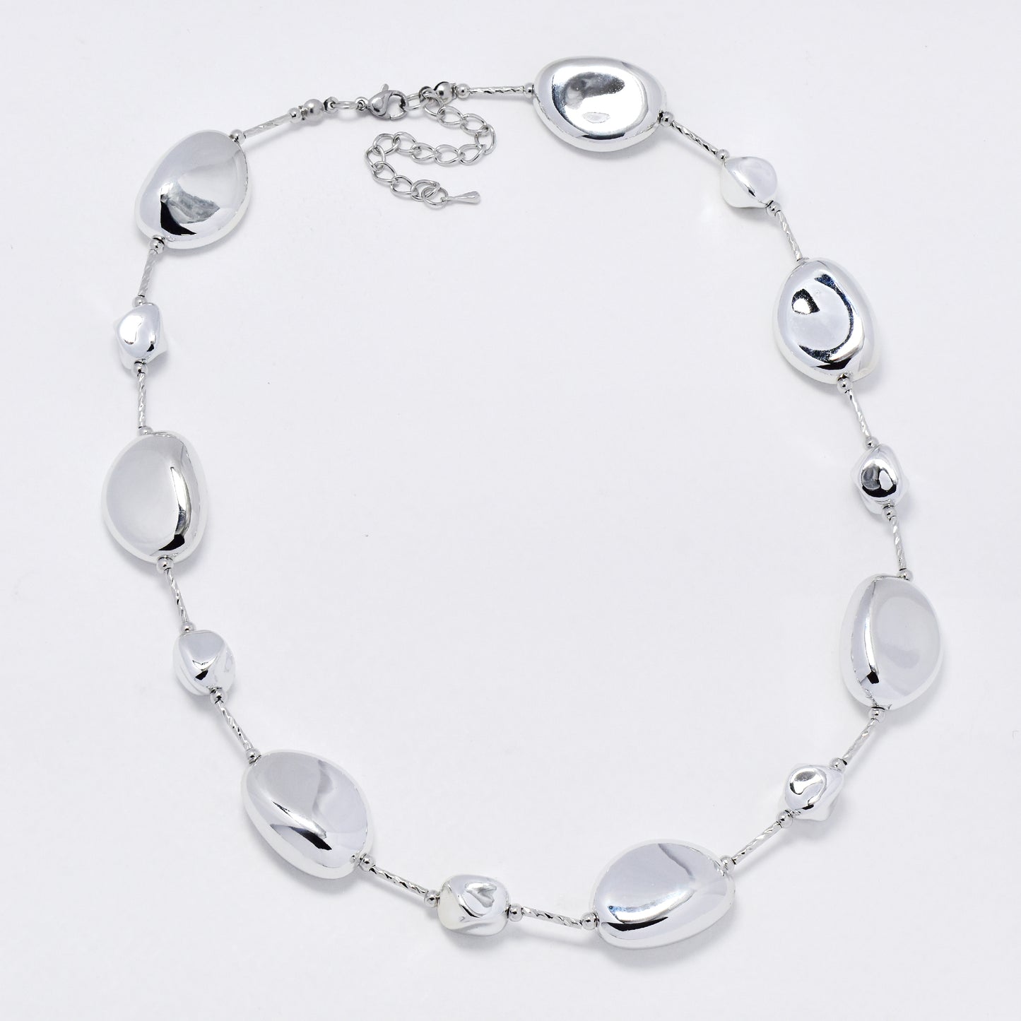 YN6318 - Fashion organic pebble statement necklace