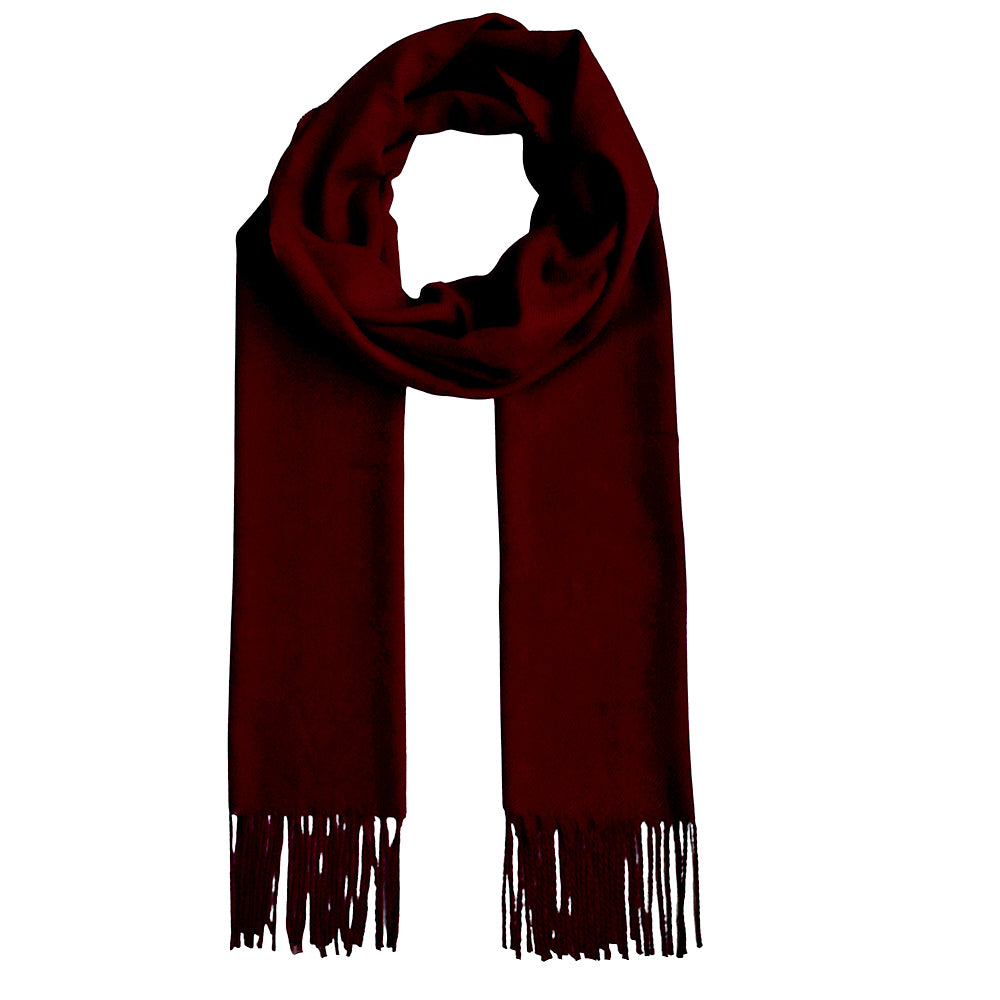 YS3232-BR - Colour soft touch winter scarf - Brown
