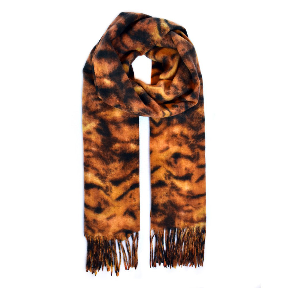Luxuriously soft animal print scarf - YS4536R