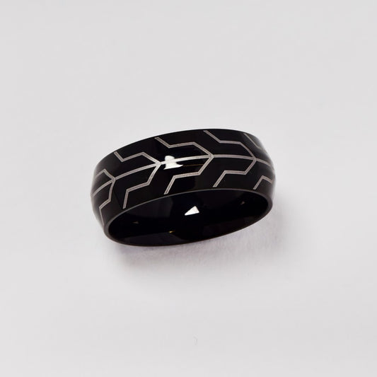 Buy 1 get 1 FREE - Stainless steel circuit pattern ring - AB11837I