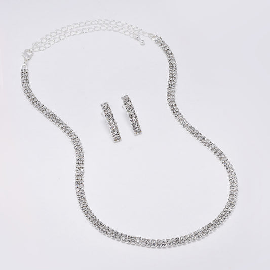 YST6360 - Fashion diamante necklace and earring set