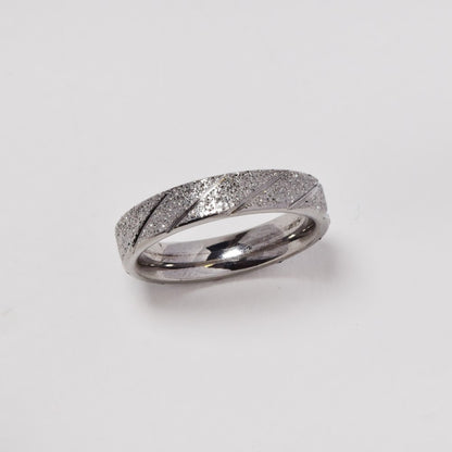 Stainless steel diagonal line glitter band - ABSSR93