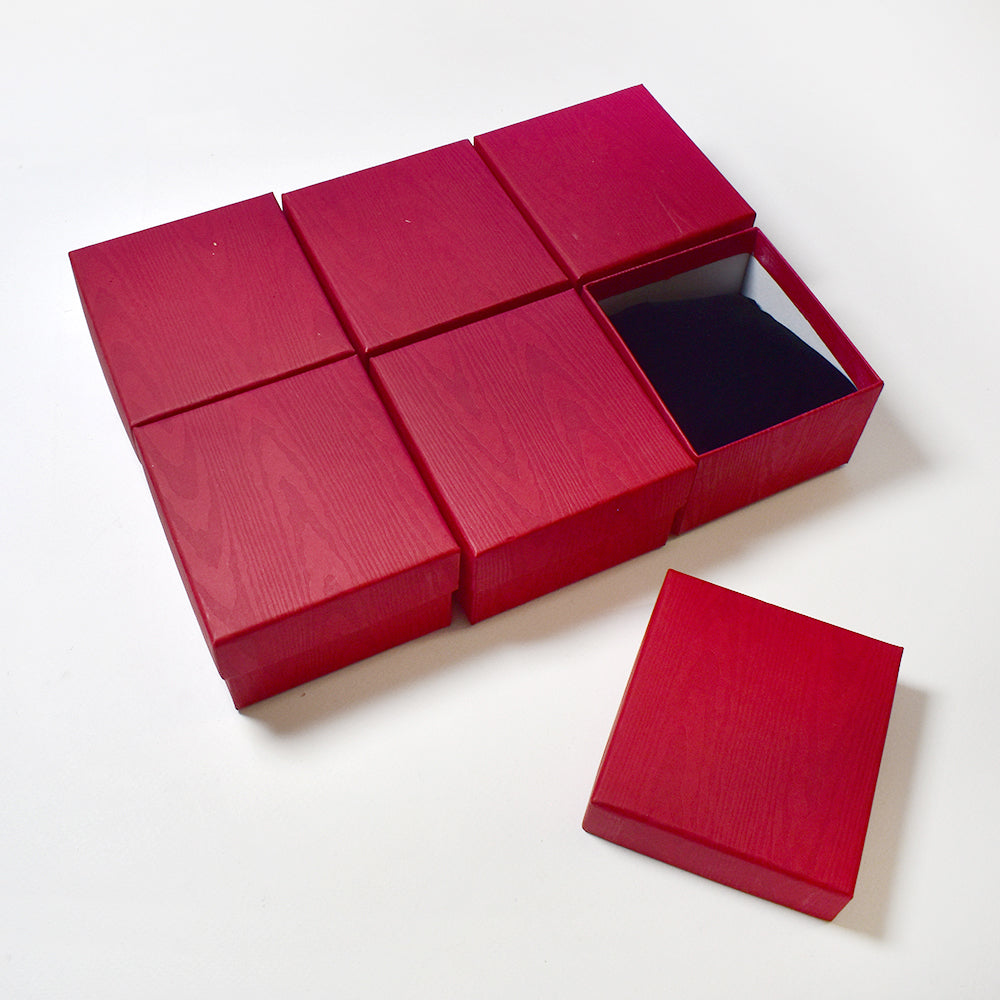 6 Pack 8cm X 9cm jewellery gift box for bangle, bracelet or watch - BOX16