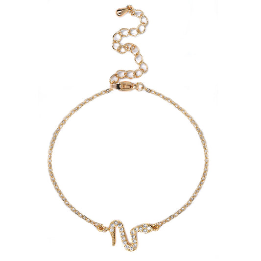 Premium cubic zirconia snake bracelet