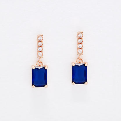 CZYE6218 - Premium 18mm CZ drop earrings