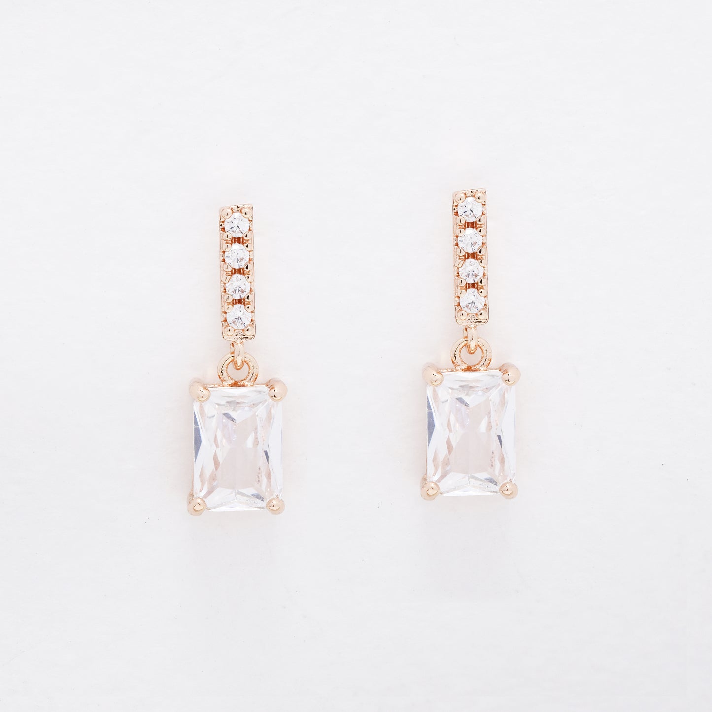 CZYE6218 - Premium 18mm CZ drop earrings