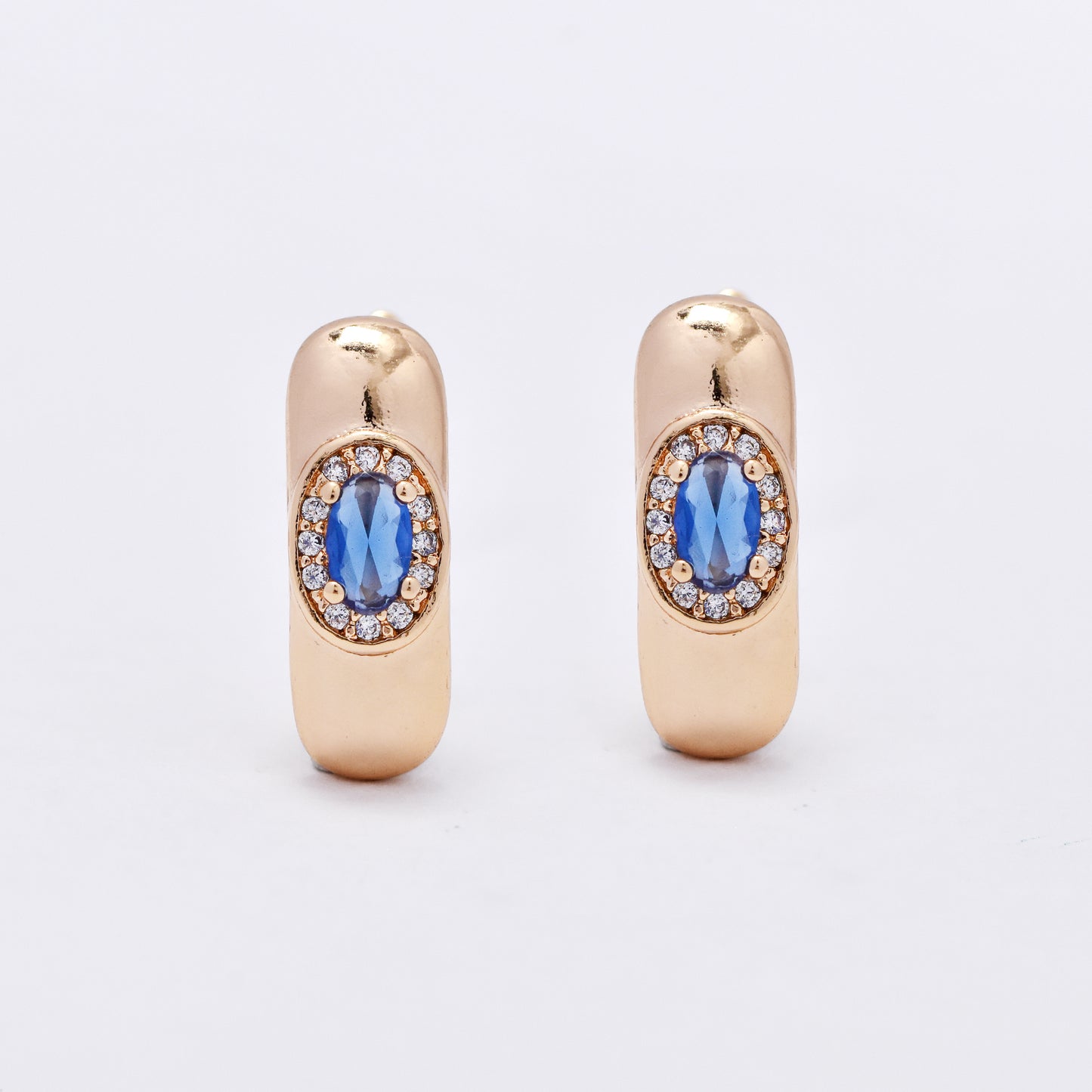 CZYE6220 - colour CZ earrings