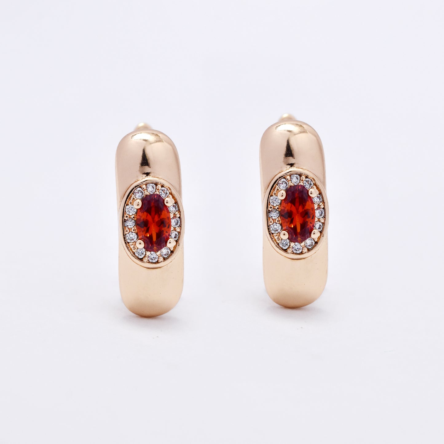 CZYE6220 - colour CZ earrings