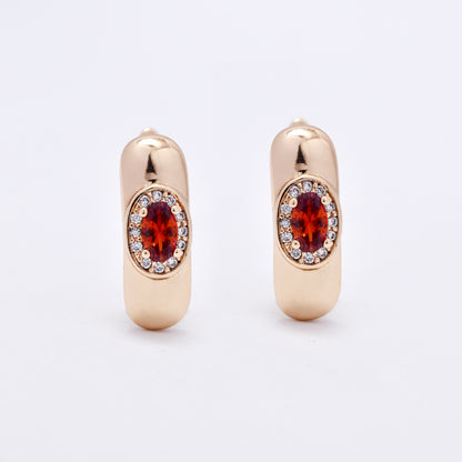 CZYE6220 - colour CZ earrings