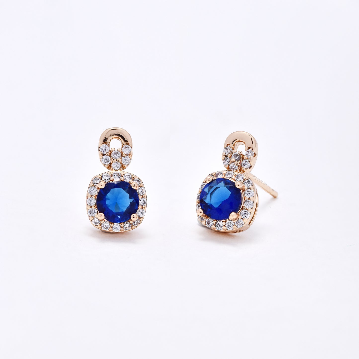 CZYE6221 - Premium 11mm drop CZ stud earring