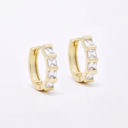 CZYE6595 - Premium 17mm x 3mm CZ hoops