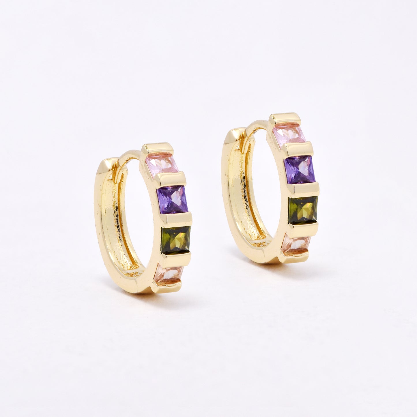 CZYE6595 - Premium 17mm x 3mm CZ hoops