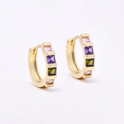 CZYE6595 - Premium 17mm x 3mm CZ hoops
