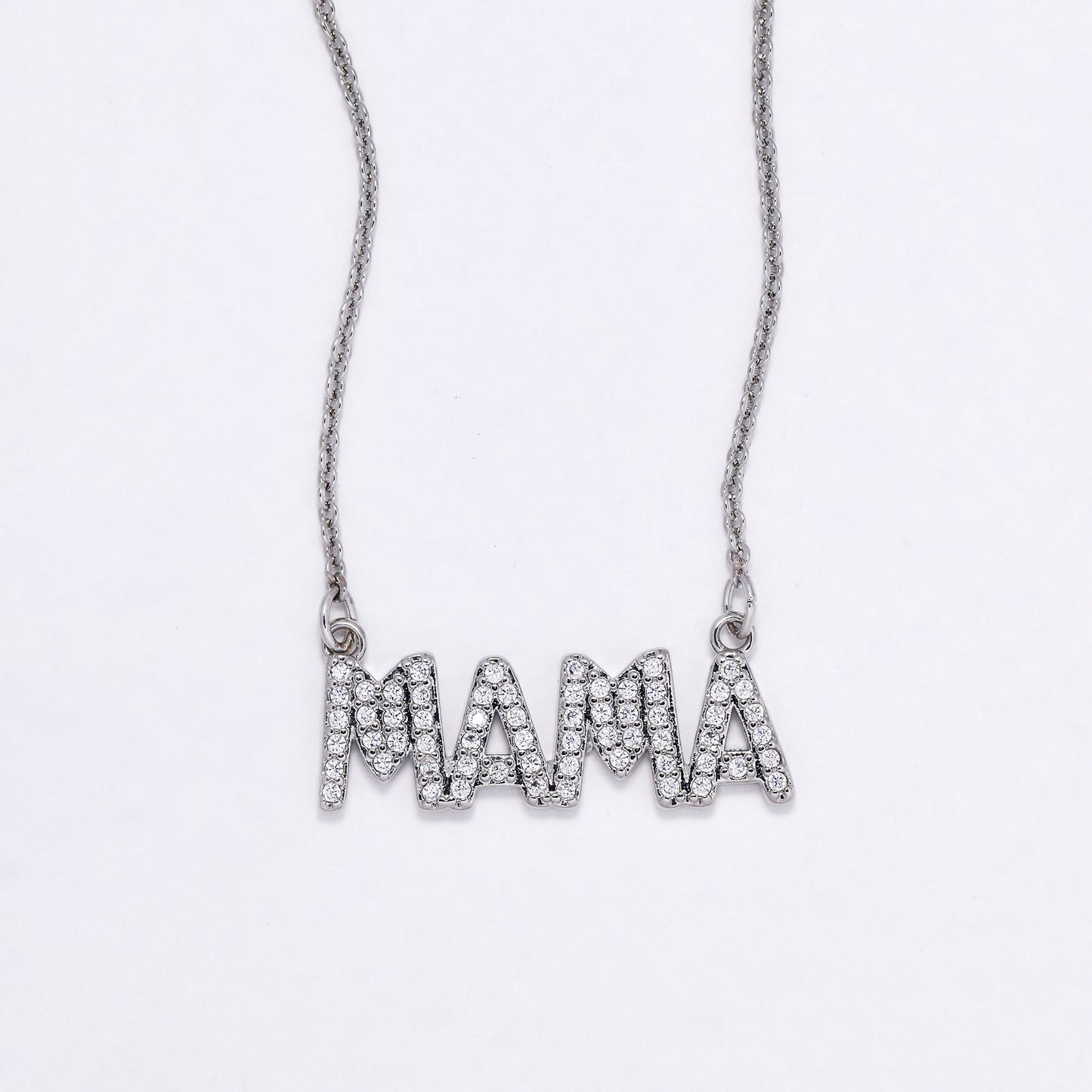 CZYN6173 - CZ Mama necklace