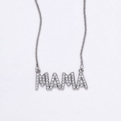 CZYN6173 - CZ Mama necklace