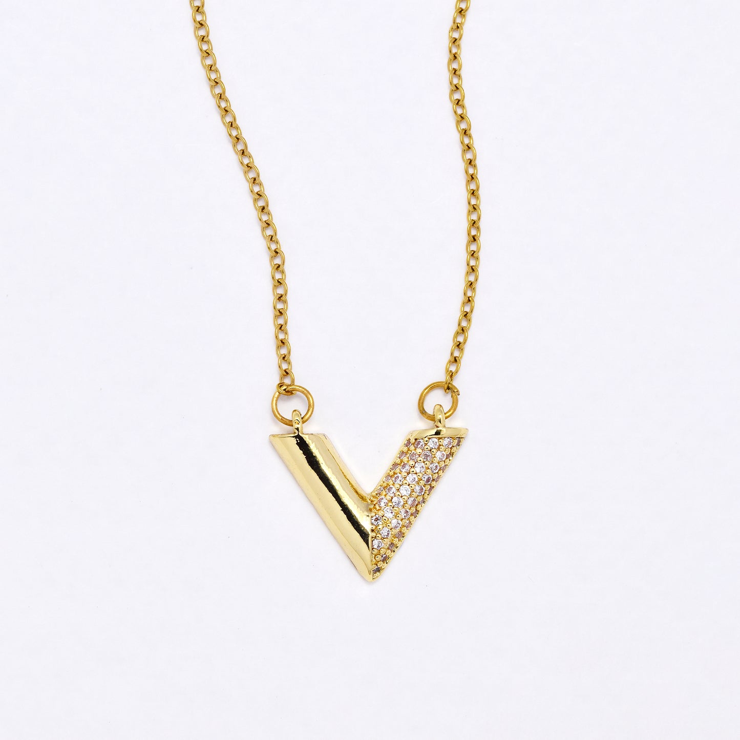 CZYN6230 - CZ V Necklace