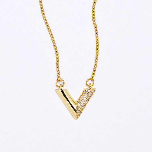 CZYN6230 - CZ V Necklace