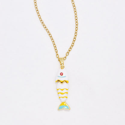 CZYN6469 - Premium  40cm + 5cm fish necklace