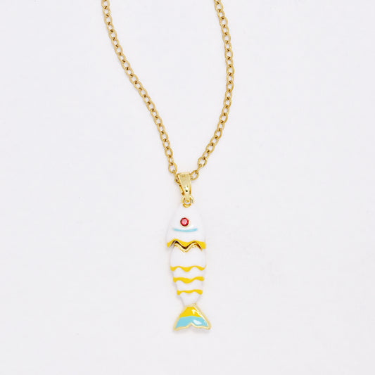 CZYN6469 - Premium  40cm + 5cm fish necklace
