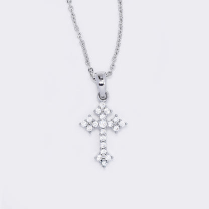 CZ cross necklace - CZYP5760