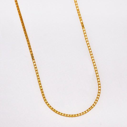 Premium gold plated box chain