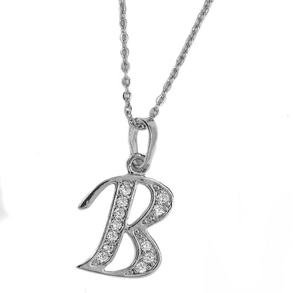 Cubic zirocnia Initial necklace