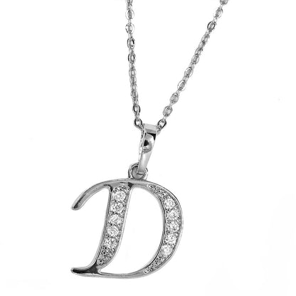 Cubic zirocnia Initial necklace