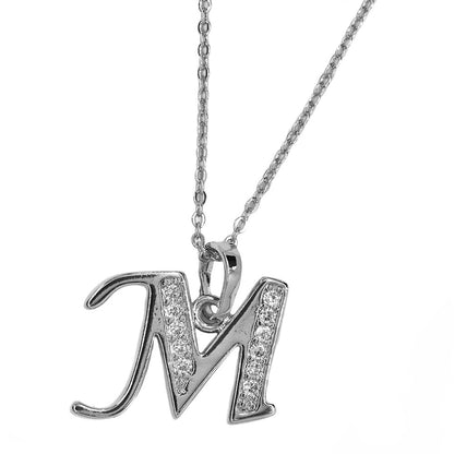 Cubic zirocnia Initial necklace
