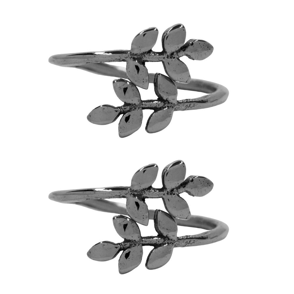 2 Pack brass Fern free size ring - IFR622