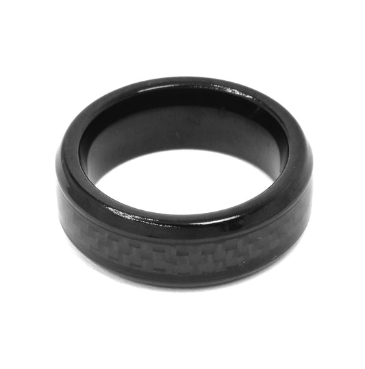 Stainless steel carbon fiber ring - JSSR203i