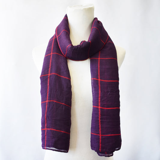 LS1249 - Lightweight line detail scarf