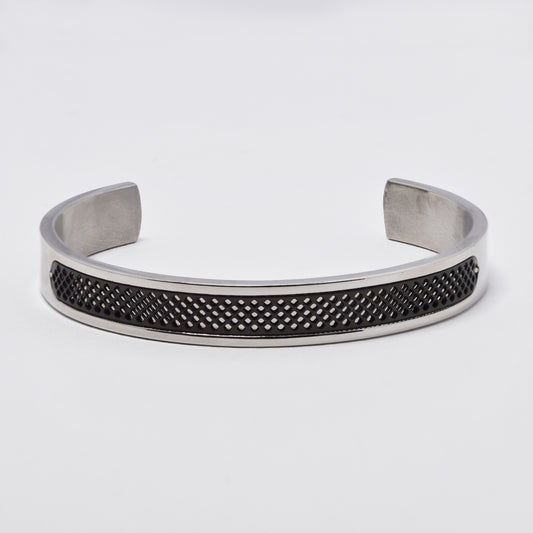 NCSSB071 - Steel 10mm black mesh cuff