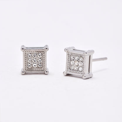 NCSSE030 - Steel 7mm square CZ stud
