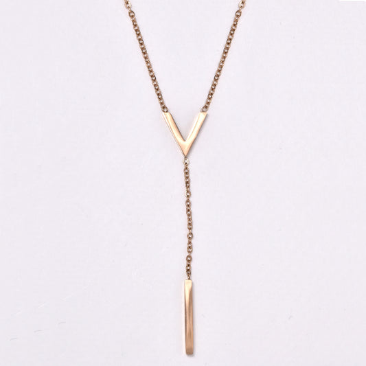 Stainless steel Y chain with - NCSSN015