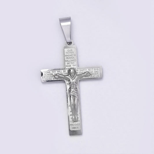 Buy 1 get 1 FREE - Stainless steel prayer crucifix - NCSSP023