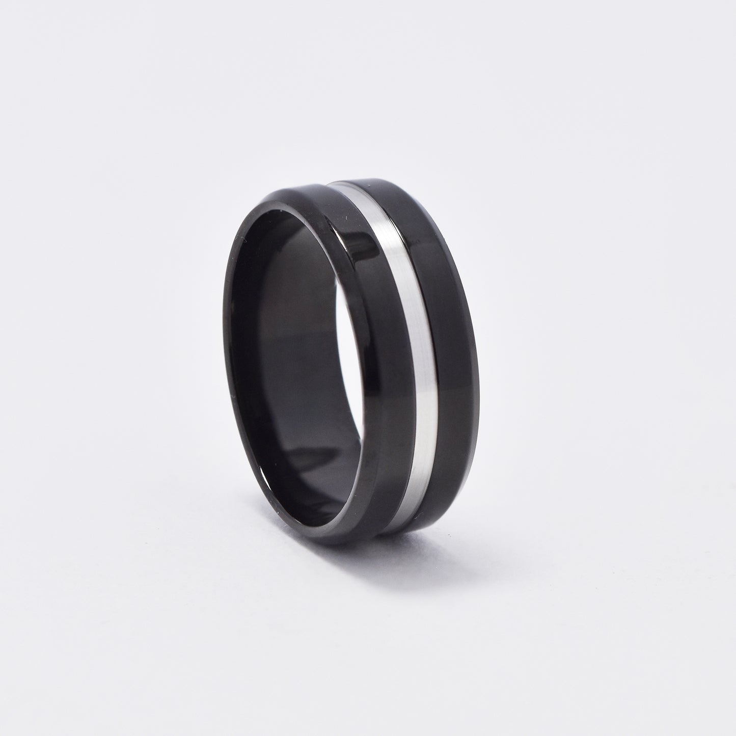 Buy 1 get 1 FREE - NCSSR032i - Steel two toned ring