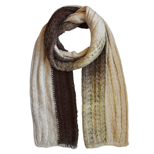 Ombre knitted heavyweight scarf - NS539