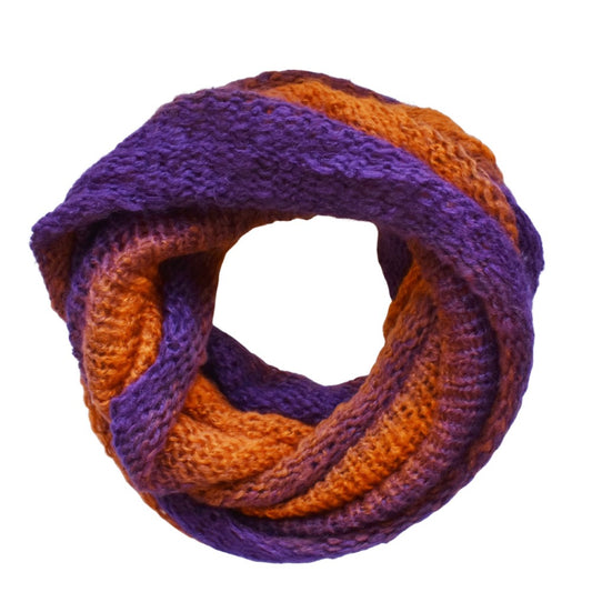 Purple and orange ombre snood - NS541