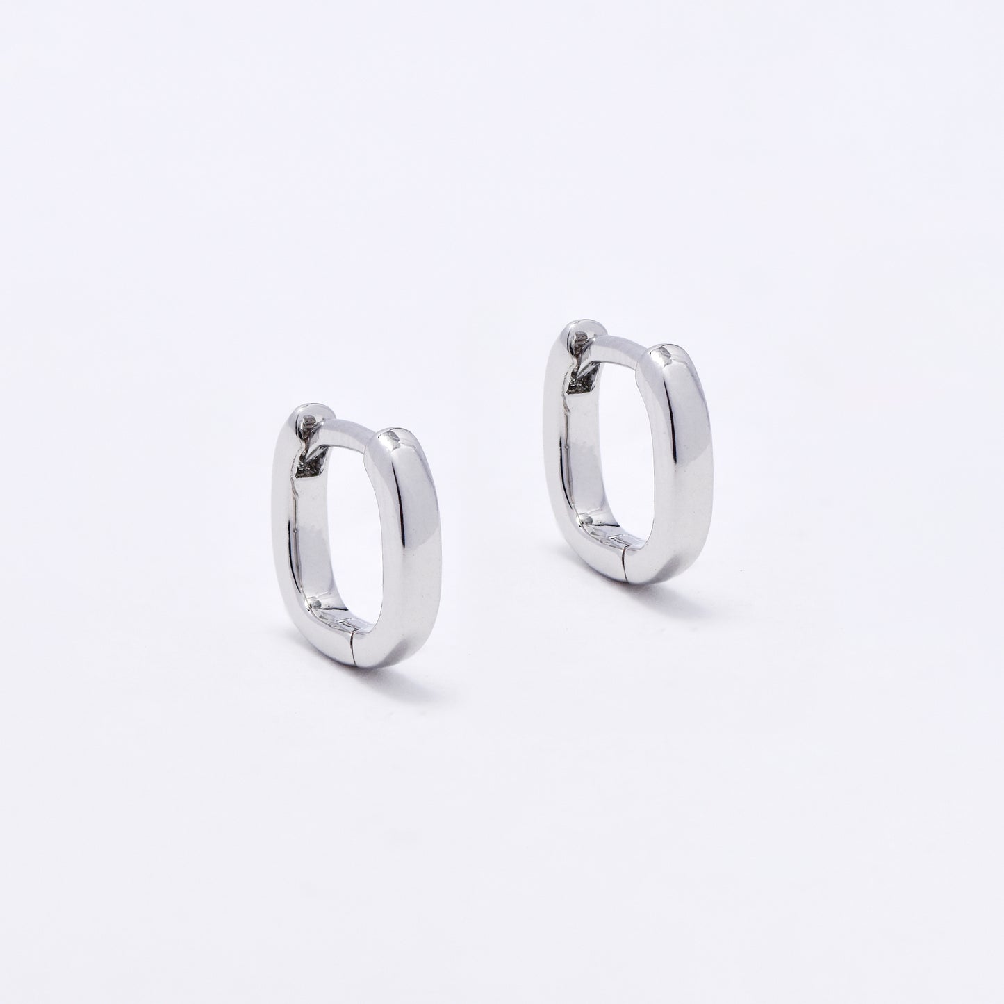 PYE6153 - Premium brass 1mm x 2mm square hoop earrings