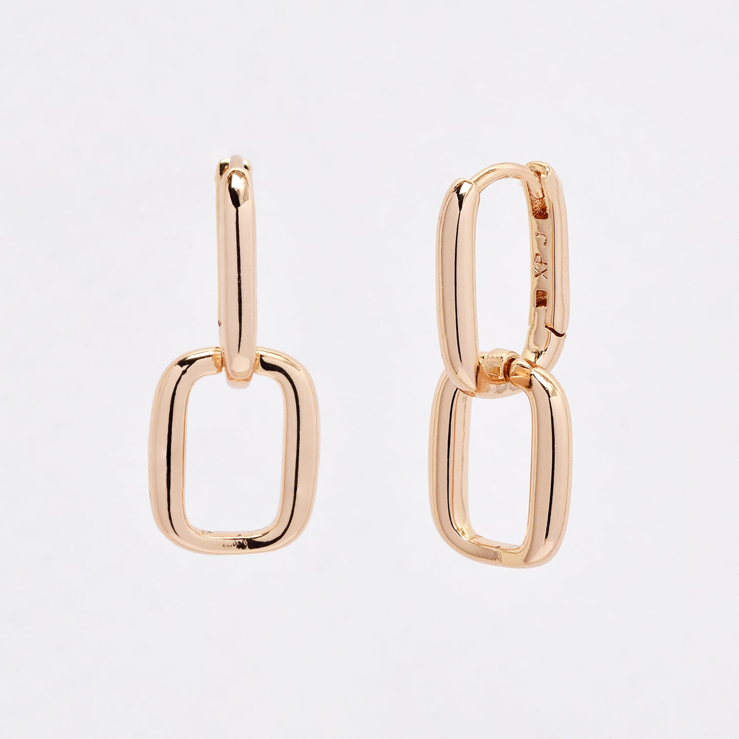 PYE6217 - Premium 24mm x 10mm drop hoop earring