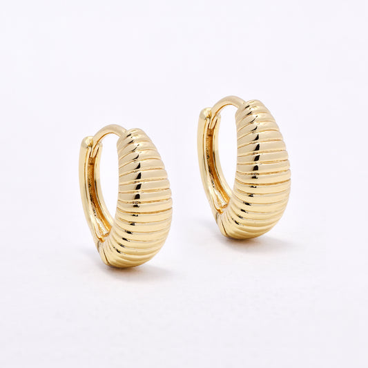 PYE6608 - Premium 17mm x 7mm tapered hoops