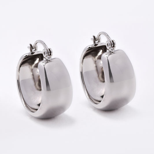 PYE7475 - Premium brass plated 22mm x 11mm clip hoop earring