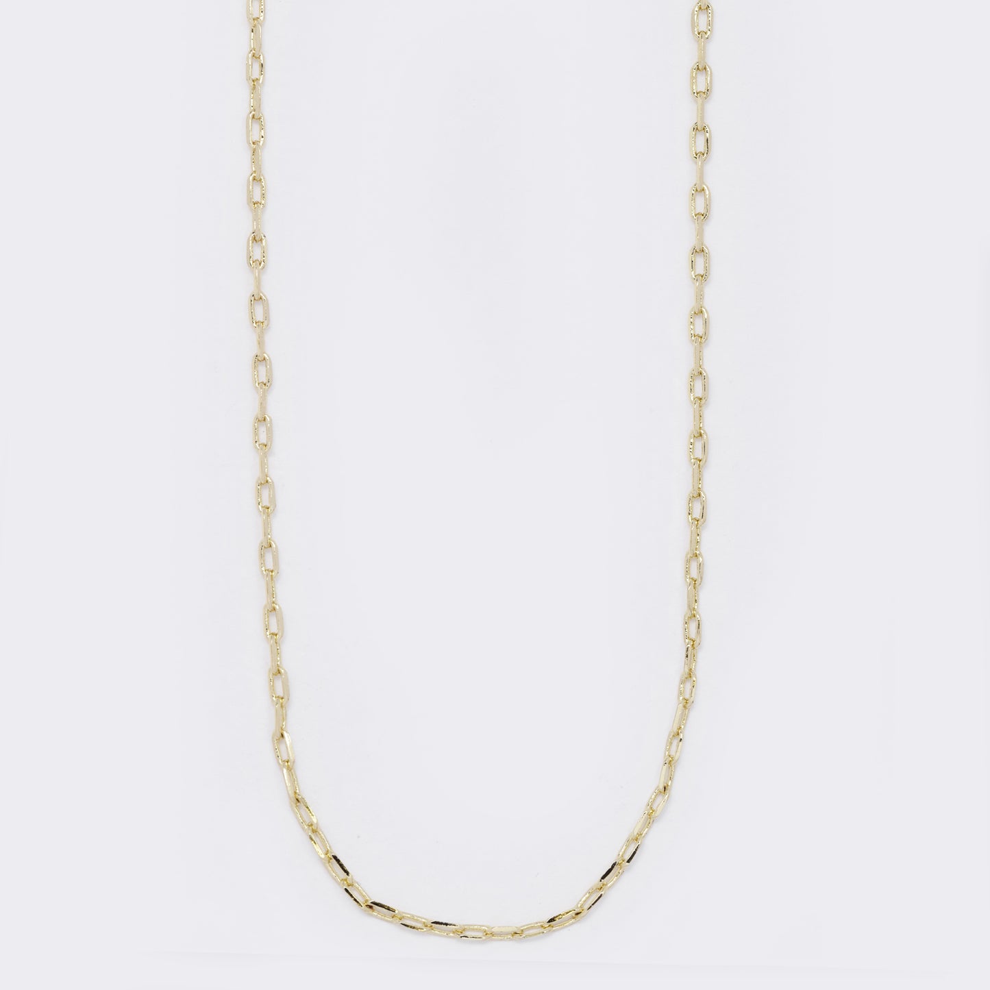 Premium gold plated 1.5mm x 43cm oval link chain - 2 pack - PYN5696